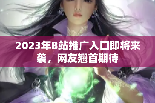 2023年B站推广入口即将来袭，网友翘首期待