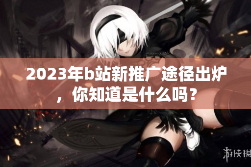 2023年b站新推广途径出炉，你知道是什么吗？
