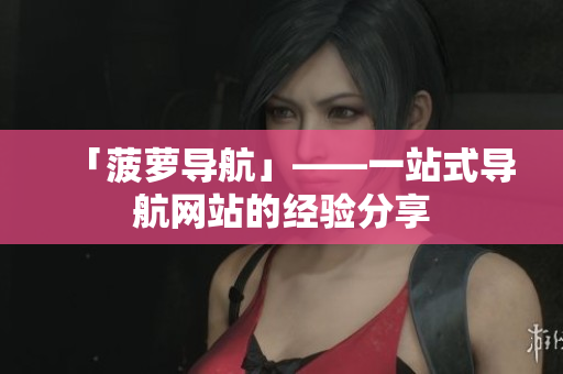 「菠萝导航」——一站式导航网站的经验分享