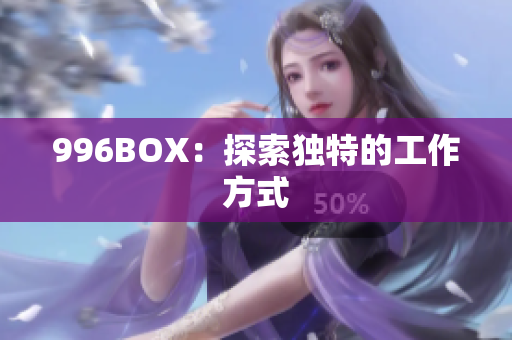 996BOX：探索独特的工作方式