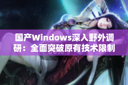 国产Windows深入野外调研：全面突破原有技术限制