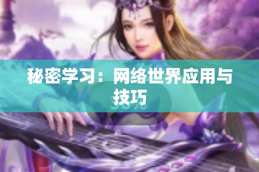 秘密学习：网络世界应用与技巧