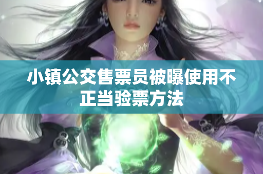 小镇公交售票员被曝使用不正当验票方法