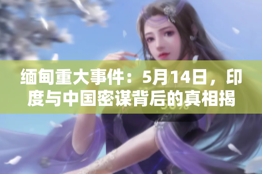 缅甸重大事件：5月14日，印度与中国密谋背后的真相揭露