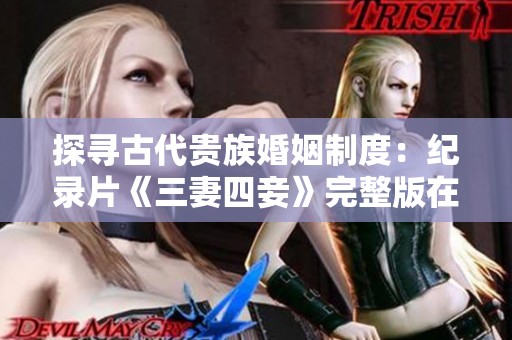 探寻古代贵族婚姻制度：纪录片《三妻四妾》完整版在线观看