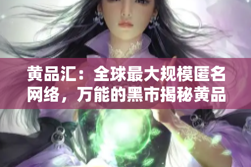 黄品汇：全球最大规模匿名网络，万能的黑市揭秘黄品汇：全球最大匿名黑市的真实面貌
