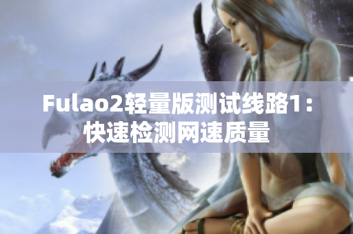Fulao2轻量版测试线路1：快速检测网速质量