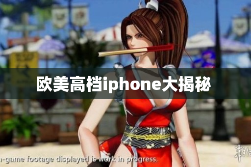 欧美高档iphone大揭秘 