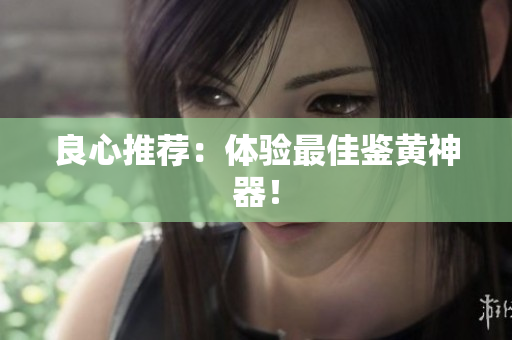 良心推荐：体验最佳鉴黄神器！