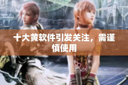 十大黄软件引发关注，需谨慎使用