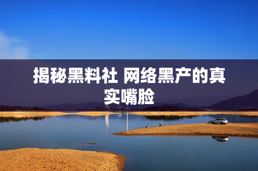 揭秘黑料社 网络黑产的真实嘴脸