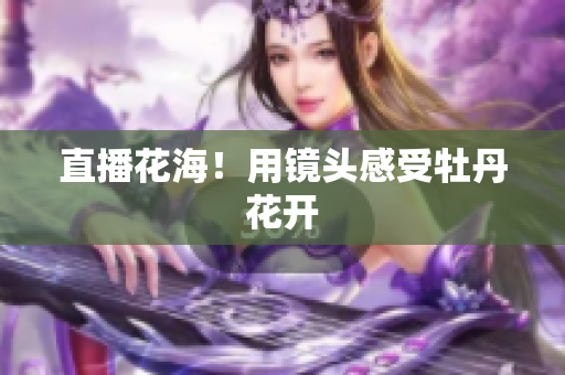 直播花海！用镜头感受牡丹花开