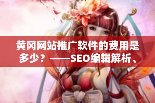 黄冈网站推广软件的费用是多少？——SEO编辑解析、分析与建议