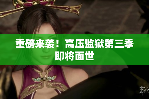 重磅来袭！高压监狱第三季即将面世