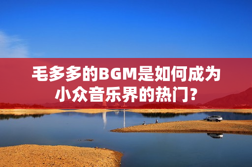 毛多多的BGM是如何成为小众音乐界的热门？