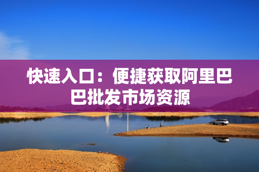 快速入口：便捷获取阿里巴巴批发市场资源