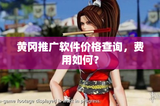 黄冈推广软件价格查询，费用如何？