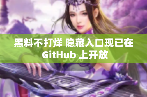 黑料不打烊 隐藏入口现已在 GitHub 上开放