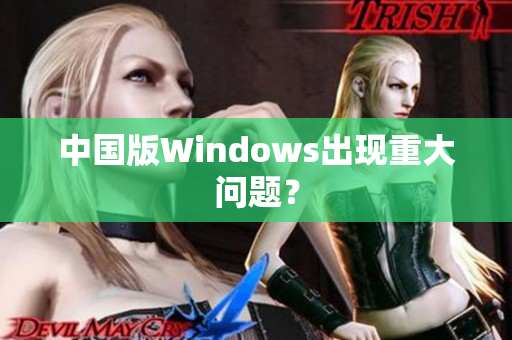 中国版Windows出现重大问题？