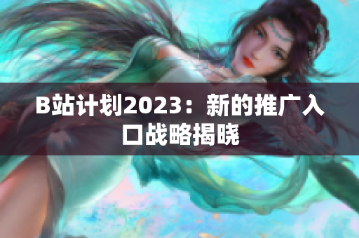 B站计划2023：新的推广入口战略揭晓