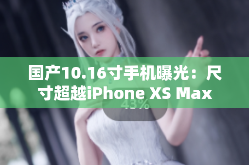 国产10.16寸手机曝光：尺寸超越iPhone XS Max