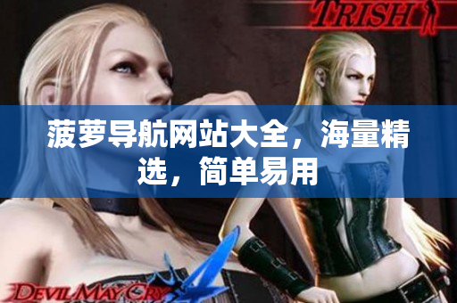 菠萝导航网站大全，海量精选，简单易用