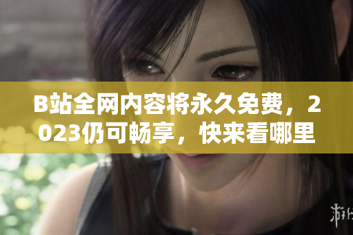 B站全网内容将永久免费，2023仍可畅享，快来看哪里可入口