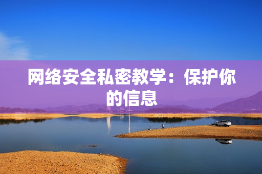 网络安全私密教学：保护你的信息