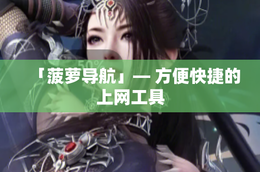 「菠萝导航」— 方便快捷的上网工具