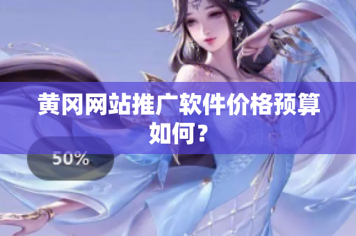 黄冈网站推广软件价格预算如何？