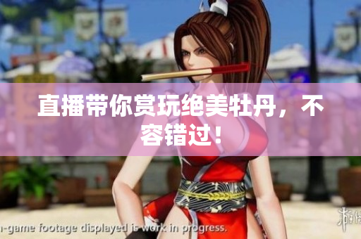 直播带你赏玩绝美牡丹，不容错过！