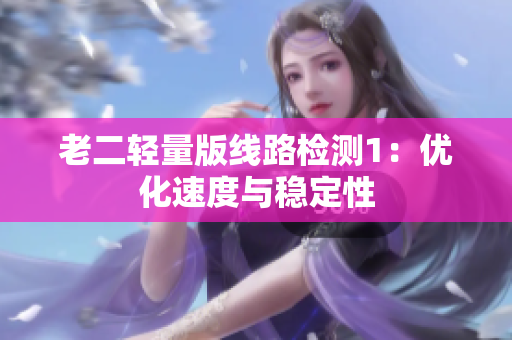 老二轻量版线路检测1：优化速度与稳定性