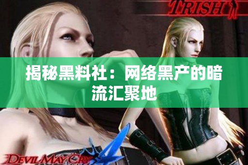 揭秘黑料社：网络黑产的暗流汇聚地