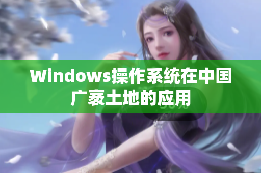 Windows操作系统在中国广袤土地的应用