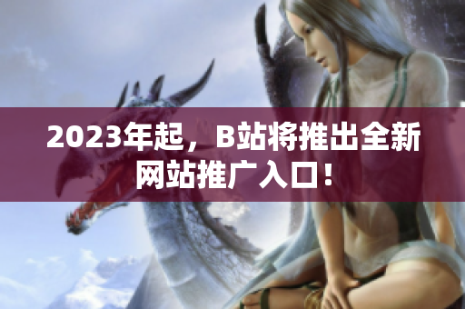 2023年起，B站将推出全新网站推广入口！
