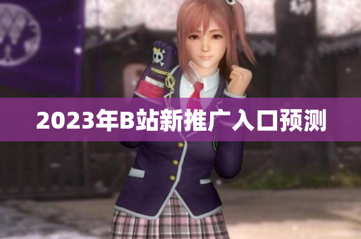 2023年B站新推广入口预测
