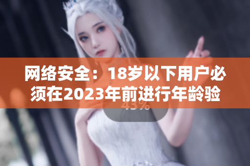 网络安全：18岁以下用户必须在2023年前进行年龄验证。