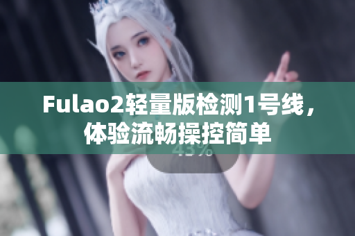 Fulao2轻量版检测1号线，体验流畅操控简单