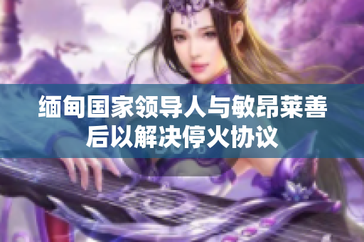 缅甸国家领导人与敏昂莱善后以解决停火协议