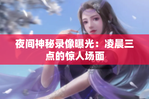 夜间神秘录像曝光：凌晨三点的惊人场面
