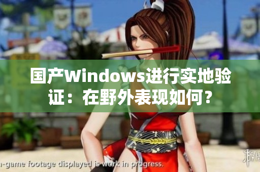 国产Windows进行实地验证：在野外表现如何？