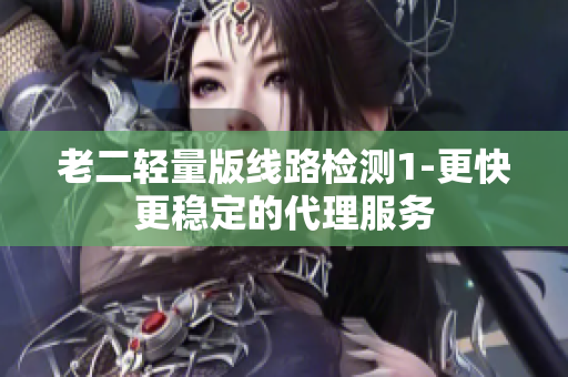 老二轻量版线路检测1-更快更稳定的代理服务