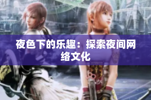 夜色下的乐趣：探索夜间网络文化