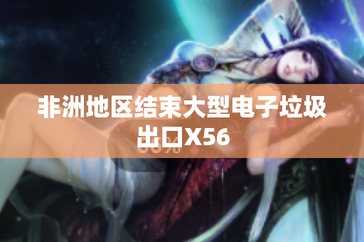 非洲地区结束大型电子垃圾出口X56