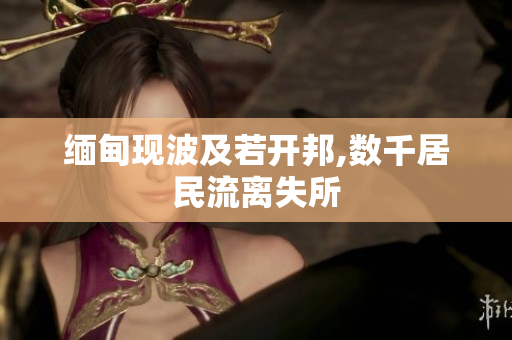 缅甸现波及若开邦,数千居民流离失所