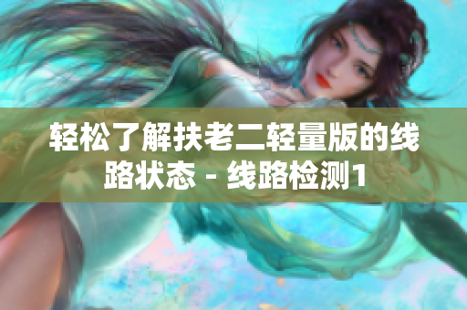 轻松了解扶老二轻量版的线路状态 - 线路检测1
