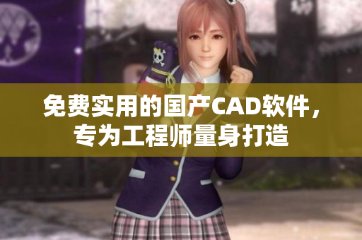 免费实用的国产CAD软件，专为工程师量身打造