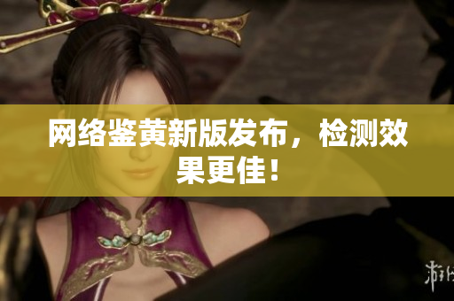 网络鉴黄新版发布，检测效果更佳！