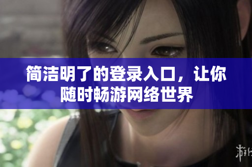 简洁明了的登录入口，让你随时畅游网络世界