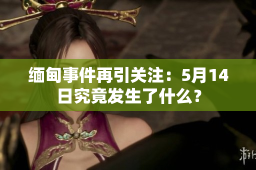 缅甸事件再引关注：5月14日究竟发生了什么？